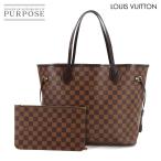 新品同様 ルイ ヴィトン LOUIS VUITTON ダミエ ネヴァーフル MM トート バッグ エベヌ スリーズ N41358 ブラウン ゴールド 金具 90289201