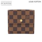 ルイ ヴィトン LOUIS VUITTON ダミエ ポルトモネ ビエ カルトクレディ Wホック 三つ折り 財布 エベヌ N61652 90289269