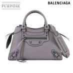 新品同様 バレンシアガ BALENCIAGA ネオ クラシック シティ S 2way ハンド ショルダー バッグ レザー グレー 638521 90289477