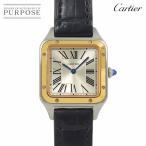 カルティエ Cartier サントスデュモン コンビ W2SA0012 レディース 腕時計 シルバー K18RG クォーツ Santos Dumont 90289719