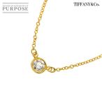 ティファニー TIFFANY&CO. バイザヤード ダイヤ 1P ネックレス 41cm K18 YG イエローゴールド 750 By The Yard Necklace 90291447