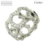 ショッピングカルティエ カルティエ Cartier Cドゥ #55 リング ダイヤ K18 WG ホワイトゴールド 750 指輪 Diamond Ring 90293198