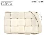 ボッテガ ヴェネタ BOTTEGA VENETA イントレチャート パデッド カセット ショルダー バッグ レザー ホワイト 591970 90293331