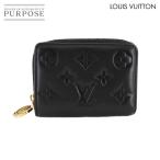 美品 ルイ ヴィトン LOUIS VUITTON モノグラム ポルトフォイユ ルー 二つ折り 財布 レザー ノワール M81599 RFID Lou Wallet 90293532