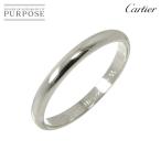 カルティエ Cartier 1895 クラシック #55 リング 幅2.5mm Pt プラチナ 指輪 Classic Ring【証明書付き】 90293778