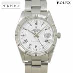 ロレックス ROLEX オイスターパーペチュアル デイト 15210 E番 メンズ 腕時計 ホワイト オートマ 自動巻き Oyster Perpetual 90293813