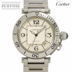 カルティエ Cartier パシャ シータイマー W31080M7 メンズ 腕時計 デイト シルバー オートマ 自動巻き Pasha Seatimer 90294225