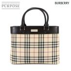ショッピングBURBERRY 未使用 展示品 バーバリー BURBERRY ノバチェック ハンド バッグ キャンバス レザー ベージュ ブラウン Hand Bag 90294516