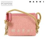 ショッピングマルニ 未使用 展示品 マルニ MARNI ショルダー バッグ ラフィア レザー ピンク ベージュ PHMO0011U1 Shoulder Bag 90294552
