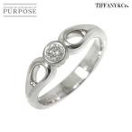 ティファニー TIFFANY&Co. ダブルオープン ティアドロップ 12.5号 リング ダイヤ Pt プラチナ 指輪 Diamond Ring 90295454