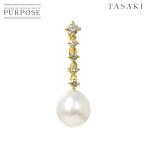 タサキ TASAKI 白蝶真珠 9.3mm ダイヤ 0.24ct ペンダント トップ K18 YG イエローゴールド 750 Pendant Top 90295459