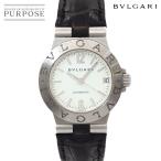 ブルガリ BVLGARI ディアゴノ スポーツ LCV29S レディース 腕時計 デイト ホワイト オートマ 自動巻き ウォッチ Diagono 90295566