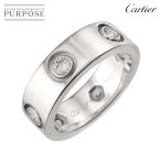 カルティエ Cartier ラブ #47 リング フル ダイヤ 6P K18 WG ホワイトゴールド 750 指輪 Love Ring 90295610