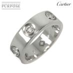 カルティエ Cartier ラブ #46 リング フル ダイヤ 6P K18 WG ホワイトゴールド 750 指輪 Love Ring 90295764