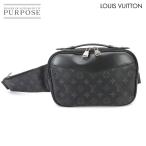 ショッピングLOUIS 新品同様 ルイ ヴィトン LOUIS VUITTON モノグラム エクリプス バムバッグ ウエスト ボディ バッグ M42906 シルバー 金具 90295867