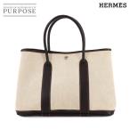エルメス HERMES ガーデンパーティ 36 PM トート バッグ トワルアッシュ レザー ナチュラル マロン □I刻印 Garden Party PM 90295937