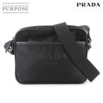 ショッピングPRADA 未使用 展示品 プラダ PRADA ショルダー バッグ ナイロン サフィアーノレザー ブラック ネロ 2VH144 Shoulder Bag 90296089
