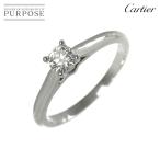 カルティエ Cartier ソリテール ダイヤ 0.23ct F/VS1/EX #47 リング Pt プラチナ 指輪 Solitaire Ring【証明書・鑑別書付き】 90296623