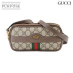 ショッピングＧＧキャンバス 美品 グッチ GUCCI オフィディア ミニ ショルダー バッグ GGスプリームキャンバス レザー ベージュ ブラウン 546597 90296691