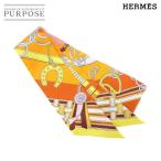 新品同様 エルメス HERMES ツイリー スカーフ シルク 100% 馬勒とチャーム マルチカラー Twilly Scarf 90296813