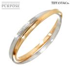 ティファニー TIFFANY&amp;Co. 1837 インターロッキング バングル 19cm 48.0g K18 PG 750 SV ブレスレット Interlocking Bracelet 90296939