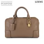 美品 ロエベ LOEWE アマソナ 28 ハンド バッグ レザー ブラウン 352.79.A03 ゴールド 金具 Amazona 28 90297036
