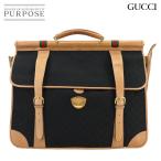 グッチ GUCCI ガーメントカバー ガーメントケース GGキャンバス レザー ブラック ブラウン ヴィンテージ オールドグッチ 90297069