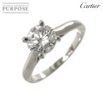 カルティエ Cartier ソリテール ダイヤ 1.06ct G/VS1/3EX #47 リング Pt プラチナ 指輪 Solitaire Ring【証明書・鑑別書付き】 90297600