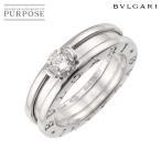 ショッピングブルガリ ブルガリ BVLGARI ビーゼロワン ダイヤ 0.30ct D/VVS1 #48 リング K18 WG ホワイトゴールド 750 Diamond Ring 90297612