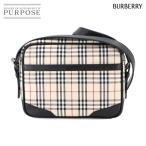 ショッピングBURBERRY 未使用 展示品 バーバリー BURBERRY ノバチェック ショルダー バッグ キャンバス レザー ベージュ ブラック Shoulder Bag 90297990
