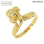 モワード MOUAWAD 11号 リング ダイヤ K18 YG イエローゴールド 750 指輪 花 Diamond Ring 90298475