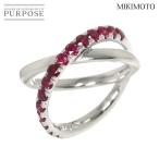 ショッピングルビー ミキモト MIKIMOTO ルビー 1.07ct 11号 リング K18 WG ホワイトゴールド 750 指輪 Ring 90298479