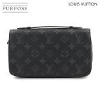 新品同様 ルイ ヴィトン LOUIS VUITTON モノグラム エクリプス ジッピー XL ラウンドファスナー 長財布 M61698 ブラック 90298512