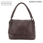 ボッテガ ヴェネタ BOTTEGA VENETA イントレチャート ハンド バッグ レザー ブラウン Hand Bag 90298772