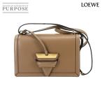 ショッピングロエベ ロエベ LOEWE バルセロナ ショルダー バッグ レザー ブラウン ゴールド 金具 Barcelona Bag 90299245
