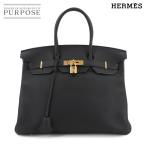 未使用 展示品 エルメス HERMES バーキン35 ハンド バッグ トゴ ブラック T刻印 ゴールド 金具 Birkin 35 90299393