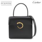 新品同様 カルティエ Cartier パンテール 2way ハンド ショルダー バッグ レザー ブラック L1000193 Panthere Bag 90299448