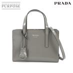 未使用 展示品 プラダ PRADA Re-Edition 1995 2way ハンド ショルダー バッグ レザー グレー 1BA357 シルバー 金具 90299464