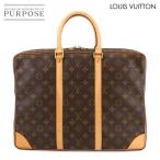 新品同様 ルイ ヴィトン LOUIS VUITTON モノグラム ポルトドキュマン ヴォワヤージュ ビジネス バッグ ブリーフケース ブラウン 90299641