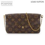 新品同様 ルイ ヴィトン LOUIS VUITTON モノグラム ポシェット フェリシー チェーン ウォレット ブラウン フューシャ M81896 90299646