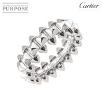 カルティエ Cartier クラッシュ ドゥ #54 リング MM K18 WG ホワイトゴールド 750 指輪 CLASH DE Ring【証明書付き】 90299973