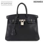 美品 エルメス HERMES バーキン25 スイフト ブラック ハンド バッグ □N刻印 シルバー 金具 Birkin 25 90300283