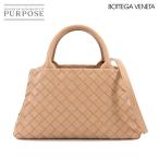 新品同様 ボッテガ ヴェネタ BOTTEGA VENETA イントレチャート 2way ハンド ショルダー バッグ レザー ベージュ 607326 90300298