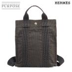 ショッピングHERMES エルメス HERMES エールライン サック アド PM リュックサック バックパック キャンバス グレー Her Line Ad PM 90300503