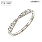 ショッピングティファニー ティファニー TIFFANY&Co. ハーモニー バンド 5.5号 リング ダイヤ Pt プラチナ 指輪 Harmony Band Ring 90300714