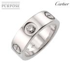 カルティエ Cartier ラブ #46 リング ダイヤ 1P Pt プラチナ LOVE 指輪 LOVE Ring【証明書付き】 90300790