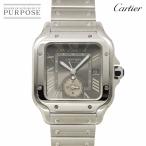 ショッピング自動巻き カルティエ Cartier サントスドゥカルティエ デュアルタイム ウォッチ LM WSSA0076 腕時計 デイト 自動巻き Santos De Cartier 90301038