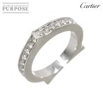 カルティエ Cartier Cフラット #51 リング ダイヤ K18 WG ホワイトゴールド 750 指輪 Diamond Ring 90301131