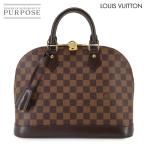 新品同様 ルイ ヴィトン LOUIS VUITTON ダミエ アルマ PM ハンド バッグ エベヌ N51131 ブラウン ゴールド 金具 Alma PM 90301456
