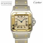 カルティエ Cartier サントスガルベSM W20012C4 コンビ レディース 腕時計 アイボリー K18YG クォーツ Santos Galbee 90301916